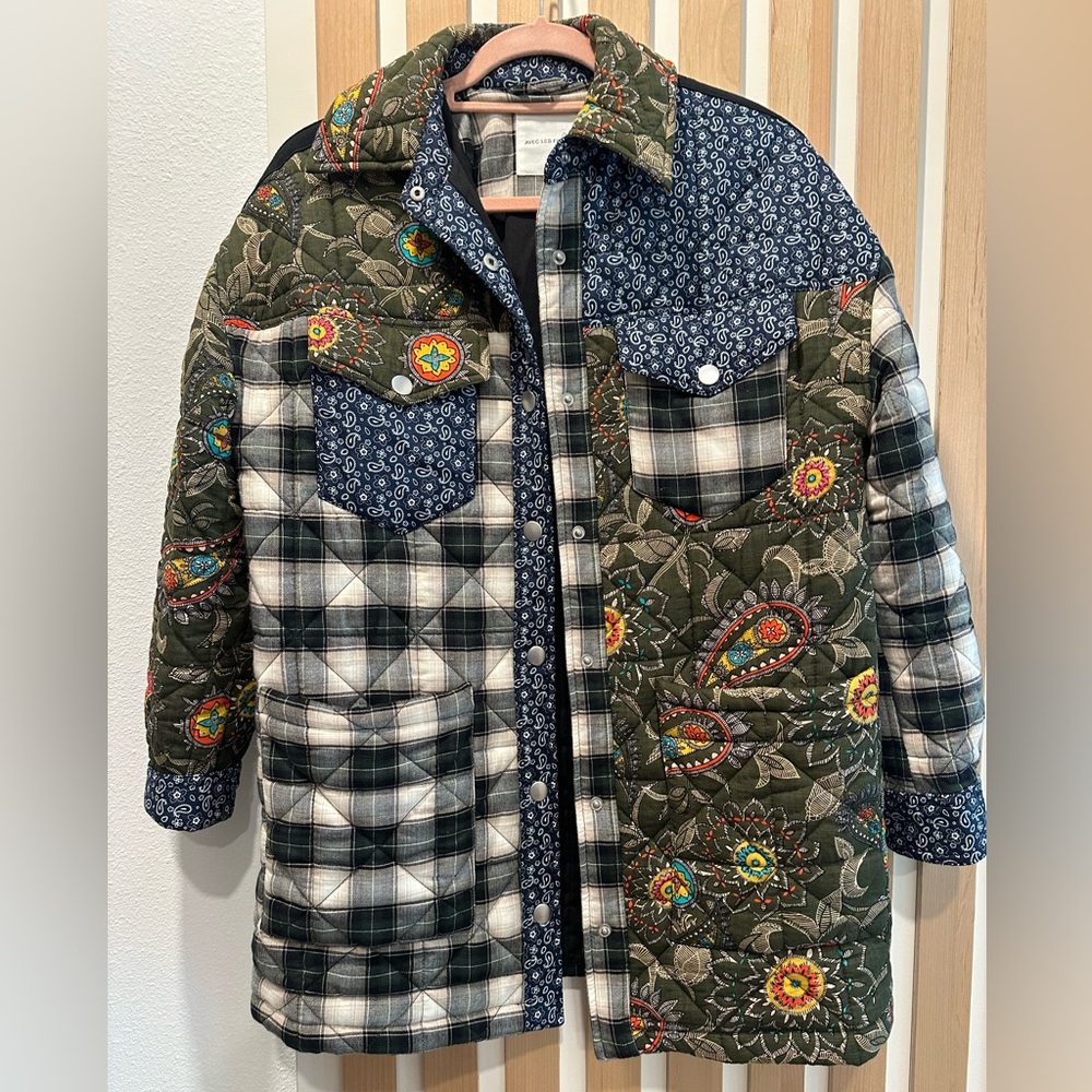 Avec Le Filles Patchwork Jacket